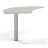 Mayline Curved Desk, 28" D, 47" W, 29-1/2" H, Textured Sea Salt Laminate