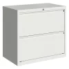 Hirsh 2 Drawer Lateral File Cabinet, White, Legal/Letter