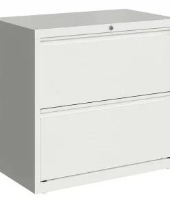 Hirsh 2 Drawer Lateral File Cabinet, White, Legal/Letter