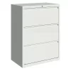 Hirsh 3 Drawer Lateral File Cabinet, White, Legal/Letter