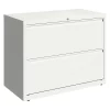 Hirsh 2 Drawer Lateral File Cabinet, White, Legal/Letter