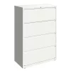 Hirsh 4 Drawer Lateral File Cabinet, White, Legal/Letter