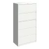 Hirsh 5 Drawer Lateral File Cabinet, White, Legal/Letter