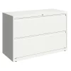 Hirsh 2 Drawer Lateral File Cabinet, White, Legal/Letter