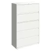Hirsh 5 Drawer Lateral File Cabinet, White, Legal/Letter