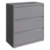 Hirsh 3 Drawer Lateral File Cabinet, Arctic Silver, Legal/Letter