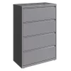 Hirsh 4 Drawer Lateral File Cabinet, Arctic Silver, Legal/Letter