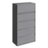 Hirsh 5 Drawer Lateral File Cabinet, Arctic Silver, Legal/Letter