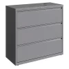 Hirsh 3 Drawer Lateral File Cabinet, Arctic Silver, Legal/Letter