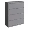 Hirsh 4 Drawer Lateral File Cabinet, Arctic Silver, Legal/Letter