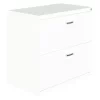 Space Solutions 2 Drawer File Cabinet, White, Letter