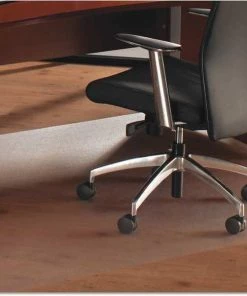 Floortex Chair Mat 60"x79", Rectangular Shape, Clear, for Hard Floor