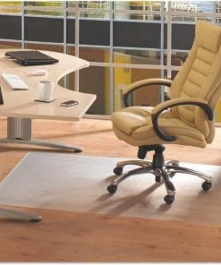 Floortex Chair Mat 45"x53", Rectangular Shape, Clear, for Hard Floor