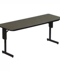 Correll, Inc. Rectangle Panel Leg Folding Seminar Training Table, 24" X 72" X 29", High Pressure Laminate Top