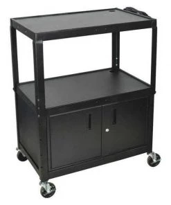 Luxor 20 ga. Steel (Cabinet) Cabinet Cart, 32"L x 20"W x 24" to 42"H