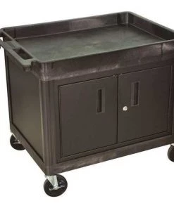 Luxor Tub Top Shelf Utility, Cart with Cabinet