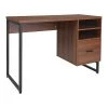 Flash Furniture Pedestal Computer Desk, Lincoln Rustic