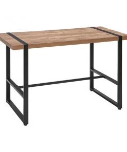 Ofm Computer Desk, 23.62" D, 47.24" W, 29" H, Silver/Walnut, Melamine Laminate