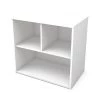Bestar Storage Desk, 18.2" D, 30.1" W, 28-1/2" H, White, Melamine