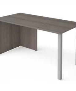 Bestar Rectangle Table Desk, 29.3" X 59.3" X 29.6", Laminate Top, Bark Grey