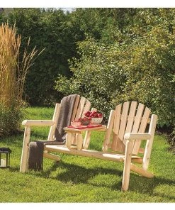 Bestar U Desk, White Cedar, Elite Settee, Natural