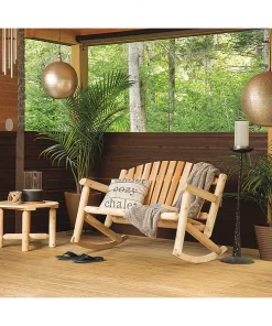 Bestar Coffee Table Set, Settee Rocker, Wht Cedar