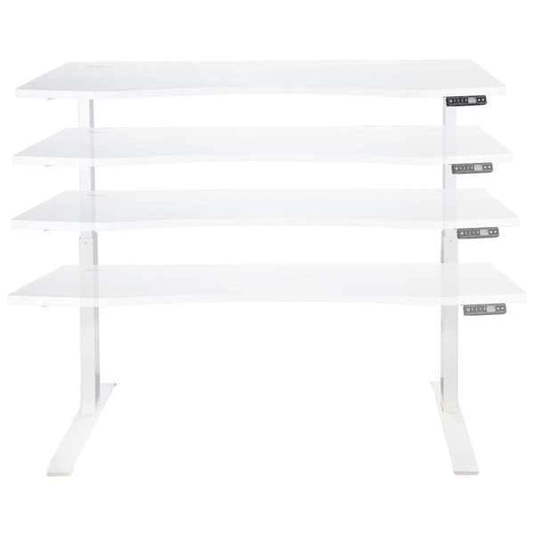 Motionwise Height Adjustable Desk, 60x30", White, Wood - Image 2