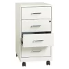 Space Solutions 4 Drawer File Cabinet, White, Letter