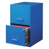 Space Solutions 2 Drawer File Cabinet, Blue, Letter