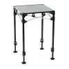 E-Z Up Rectangle Instant Table System, 24" W, 24" L, Aluminum Top, Silver