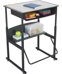 Safco Alphabetter Stand-Up Desk, 28" x 20", Grey