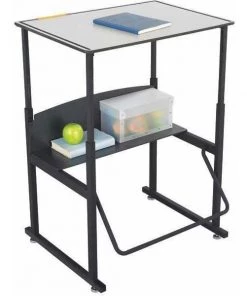 Safco Alphabetter Stand-Up Desk, 28" x 20", Grey