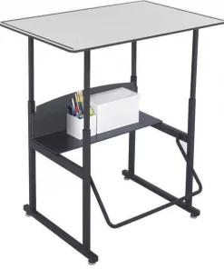 Safco Alphabetter Stand-Up Desk, 36" x 24", Grey