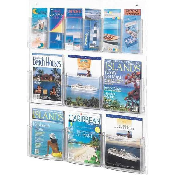 Safco Literature Display, 6 Mag/6 Pam