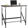 Safco Standing Desk, 24" D, 48" W, 38" to 50" H, Walnut (Top)