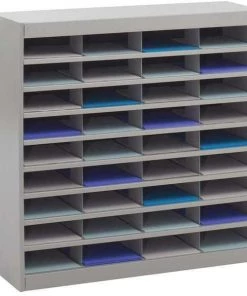 Safco Literature Organizer, 36 Compartments, Gry