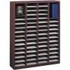 Safco Literature Organizer, Wood, 60 Compartment