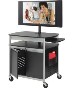 Safco Multimedia Cart, Scoot Flat Panel