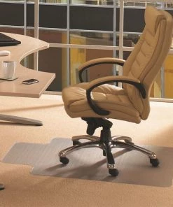 Cleartex Advantagemat Chair Mat 36"x48", Traditional Lip Shape, for Hard Floor/Carpet