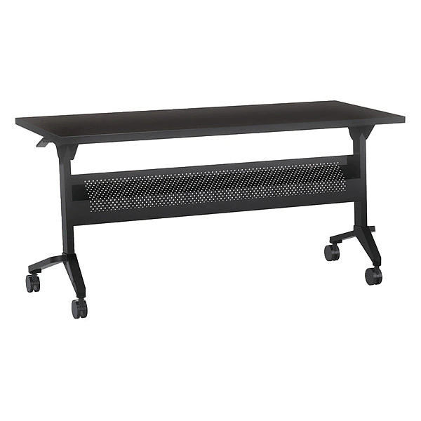 Safco Rectangle Table Top, 60" W, 24" L, Mocha Top, MDF, Laminate