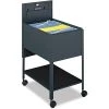 Safco 16-1/2" W Extra Deep Mobile Tub File with Lock, Black, Legal