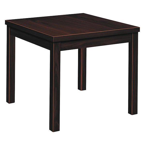 Hon Rectangle Occasional Table, 24" X 20" X 20", Mahogany Top, High-Pressure Laminate