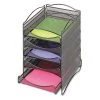 Safco Onyx Stackable Literature Organizer, Five