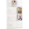 Safco Reveal Clear Literature Displays, 12Comp