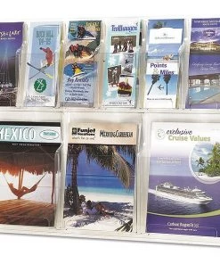 Safco Reveal Clear Literature Displays, Nine Co