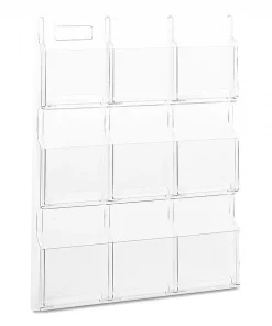 Safco Reveal Clear Literature Displays, Nine