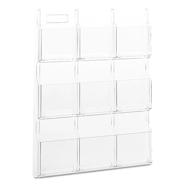 Safco Reveal Clear Literature Displays, Nine