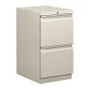 Basyx Pedestal, 28"H, 2 Drawer, Gray