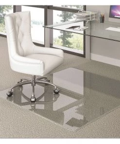 Deflecto Glass Chair Mat 36"x46", Clear