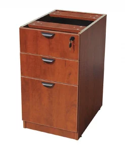Boss Deluxe Pedestal-Full, Box/Box/File, 15.5"Wx22"D, Cherry